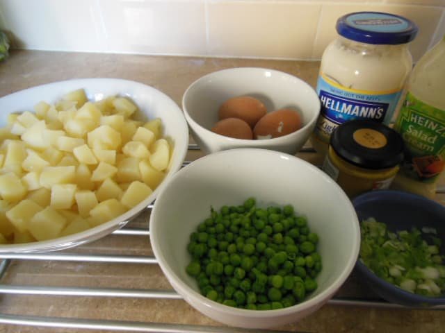 Jamaican Potato Salad Ingredients