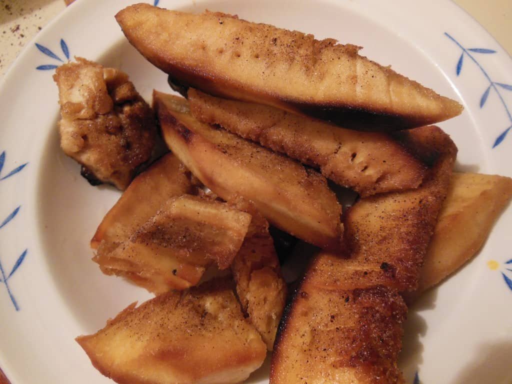 Roasted and Fried Breadfruit Slices