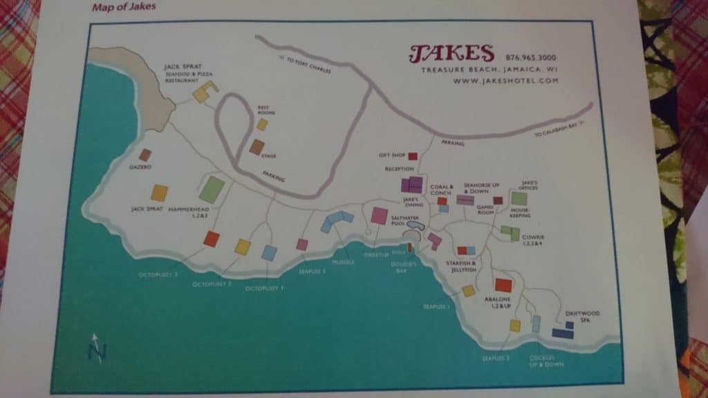Map of Jakes Hotel