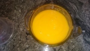 Blend Mango until smooth