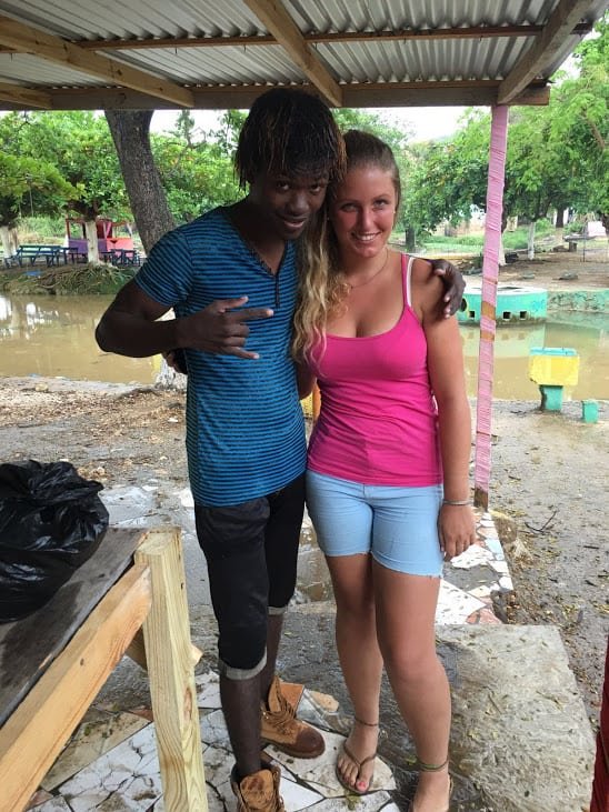 Caymanas River with a friend from Trench Town